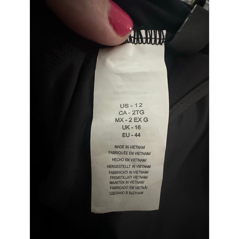 LA BLANCA Island Goddess Underwire Lace Up One Piece Black UPF - Sz 12 - NWT - Picture 7 of 8